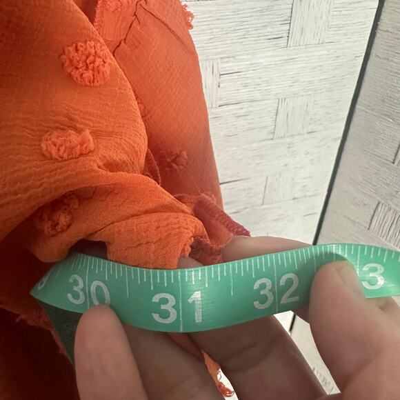 Cato women’s cardigan cover-up sheer orange feminine fall Fairycore plus size - Picture 11 of 12